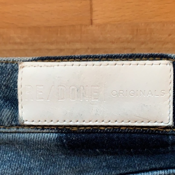 Re/Done High Rise Ankle Crop Jeans 26 - Picture 11 of 15